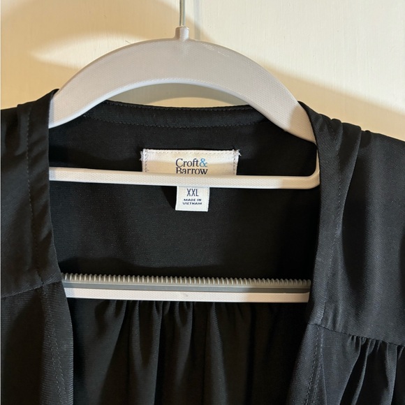 Croft & Barrow XXL draped collar cardigan, plus size - Picture 4 of 6